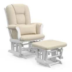 Storkcraft Tuscany White Frame Glider And Ottoman -Baby Products GUEST 50e76190 8327 42b7 828c 9f3bd10ccc6c
