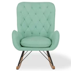Baby Relax Zander Rocker Chair With Side Storage Pockets Teal