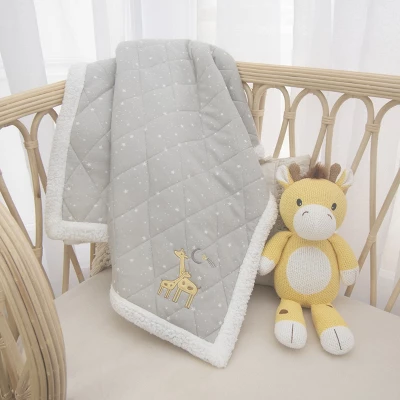 Living Textiles|Stroller Blanket - Noah Giraffe 3 Living Textiles|Stroller Blanket - Noah Giraffe