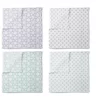 Bacati - Petals/Floral Muslin Swaddling Blankets Set Of 4 Aqua/Lilac 2 Bacati - Petals/Floral Muslin Swaddling Blankets Set Of 4 Aqua/Lilac -Baby Products GUEST 52858e21 458a 4c20 a3f1 2b343f14105d