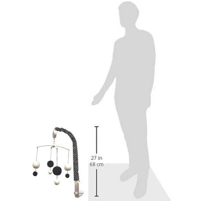 Bacati - Classic Damask White/black Musical Mobile 3 Bacati - Classic Damask White/black Musical Mobile