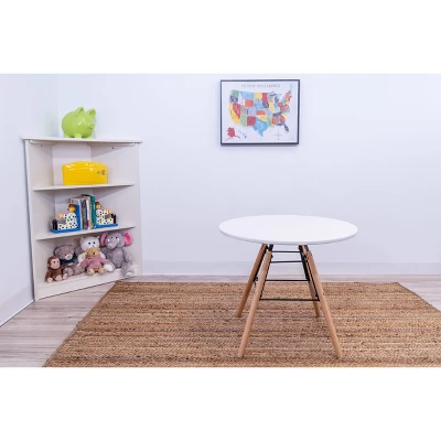 3pc Modern Kids' Table And Chair Set With Beech Legs Pink - Gift Mark 4 3pc Modern Kids' Table And Chair Set With Beech Legs Pink - Gift Mark - Image 2