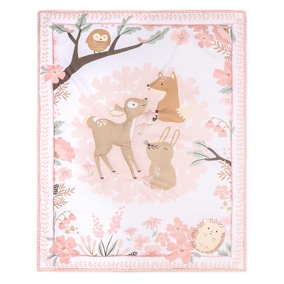 The Peanutshell Fairytale Forest Pink Crib Bedding Set, 3pc To 12 Pc, For Girls 7 The Peanutshell Fairytale Forest Pink Crib Bedding Set, 3pc To 12 Pc, For Girls - Image 5