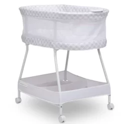 Delta Children Sweet Dreams Bassinet With Airflow Mesh - Gray Infinity -Baby Products GUEST 585ddbe8 f97f 4dd3 bc0c 76ba9cb4960f