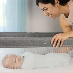 SwaddleMe Beginnings Bassinet Select - Compact Fold Multi-Position Baby Bassinet With Air Flow Mattress - Gray Tweed -Baby Products GUEST 58aa3726 16a2 44de be7b 2c7a72964d92