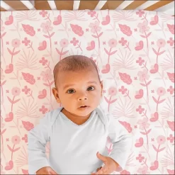 The Peanutshell Fitted Crib Sheets - Pink Floral Punch - 4pk -Baby Products GUEST 5b420c70 fcd2 4658 a5a3 cbd3854bf995