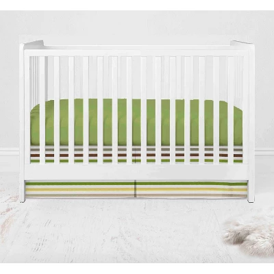 Bacati - Mod Dots Stripes Green Yellow Beige Brown 10 Pc Crib Bedding Set With 2 Crib Fitted Sheets 5 Bacati - Mod Dots Stripes Green Yellow Beige Brown 10 Pc Crib Bedding Set With 2 Crib Fitted Sheets - Image 3