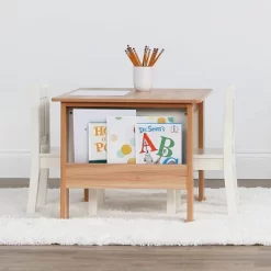 3pc Journey Collection Table And Book Rack With Chairs Natural/White - Humble Crew 13 3pc Journey Collection Table And Book Rack With Chairs Natural/White - Humble Crew -Baby Products GUEST 5c1f6c0d e974 430c 8073 822ee1977ecc