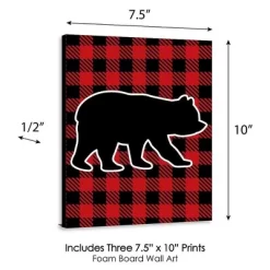 Big Dot Of Happiness Lumberjack - Channel The Flannel - Buffalo Plaid Nursery Wall Art, Kids Room & Cabin Decor - 7.5 X 10 Inches - Set Of 3 Prints -Baby Products GUEST 5c964c51 47f5 4aa4 a477 cf3707acd3e3