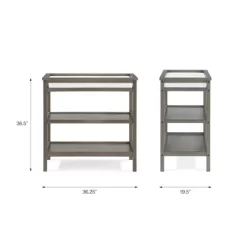 Little Seeds Sierra Ridge Ashton Open Changing Table With 2 Shelves, Gray -Baby Products GUEST 5d67202a 0f4e 4a64 9e5a 8adc56ce58bd