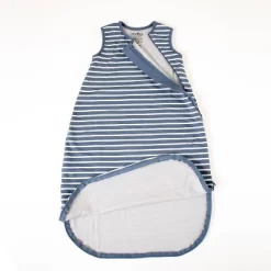 Woolino 4 Season Basic Baby Swaddle Wrap, Merino Wool, Navy Blue, 18-36 Months