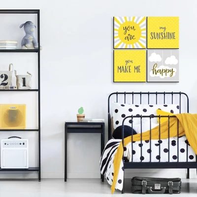 Big Dot Of Happiness You Are My Sunshine - Kids Room, Nursery Decor And Home Decor - 11 X 11 Inches Kids Wall Art - Set Of 4 Prints 4 Big Dot Of Happiness You Are My Sunshine - Kids Room, Nursery Decor And Home Decor - 11 X 11 Inches Kids Wall Art - Set Of 4 Prints - Image 2
