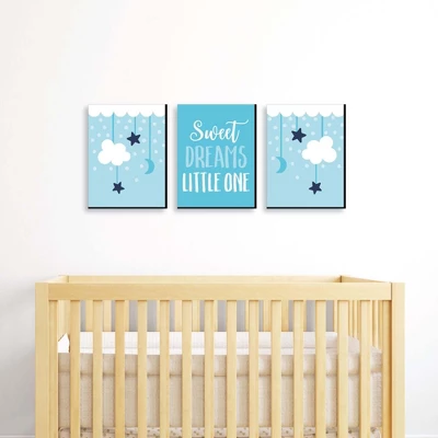 Big Dot Of Happiness Baby Boy - Blue Nursery Wall Art And Kids Room Decorations - Gift Ideas - 7.5 X 10 Inches - Set Of 3 Prints 3 Big Dot Of Happiness Baby Boy - Blue Nursery Wall Art And Kids Room Decorations - Gift Ideas - 7.5 X 10 Inches - Set Of 3 Prints
