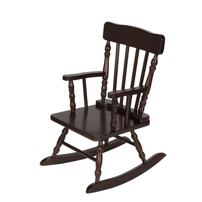 Gift Mark Children's Colonial Rocking Chair - Espresso 4 Gift Mark Children's Colonial Rocking Chair - Espresso - Image 2