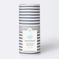 Jersey Swaddle Blanket Stripe - Cloud Island™ White/Gray 5 Jersey Swaddle Blanket Stripe - Cloud Island™ White/Gray -Baby Products GUEST 6392004a a600 44b6 82ec 73dbf1c3e734
