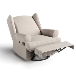 Storkcraft Serenity Wingback Upholstered Reclining Glider With USB Charging Port -Baby Products GUEST 68f427d4 5c92 42cb 89e2 f6f2b9823b8d