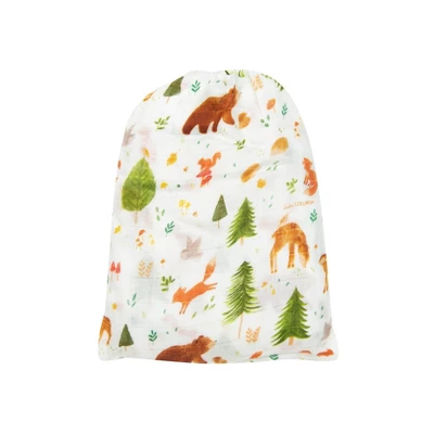 Loulou Lollipop Muslin Fitted Crib Sheet - Forest Friends 4 Loulou Lollipop Muslin Fitted Crib Sheet - Forest Friends - Image 2
