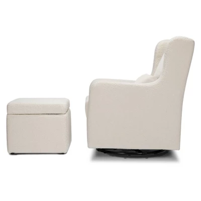 Carter's By DaVinci Adrian Swivel Glider With Storage Ottoman 4 Carter's By DaVinci Adrian Swivel Glider With Storage Ottoman - Image 2