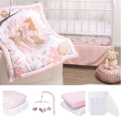 The Peanutshell Fairytale Forest Pink Crib Bedding Set, 3pc To 12 Pc, For Girls 27 The Peanutshell Fairytale Forest Pink Crib Bedding Set, 3pc To 12 Pc, For Girls -Baby Products GUEST 6a5b2f4f 8223 4583 98de 9169e7dbda2a