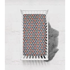 Bacati - Triangles Orange Gray 100 Percent Cotton Universal Baby US Standard Crib Or Toddler Bed Fitted Sheet 10 Bacati - Triangles Orange Gray 100 Percent Cotton Universal Baby US Standard Crib Or Toddler Bed Fitted Sheet -Baby Products GUEST 6a8c3dd9 99af 415c 8613 764bd5891bf0