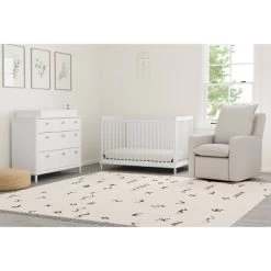 Storkcraft Timeless Side Lever Reclining Glider With USB Charging Port - Ivory