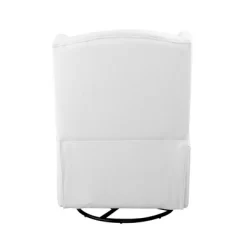 SECOND STORY HOME Hemingway Swivel Recliner Chair - White