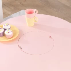 Round Storage Table And Chair Set White/Pink - KidKraft -Baby Products GUEST 762518fd 9228 415d ae4f 424b5aaabd6a