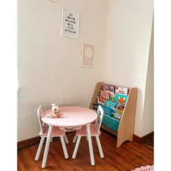 Round Storage Table And Chair Set White/Pink - KidKraft -Baby Products GUEST 785643c0 034a 4166 ab98 480abfe050d8