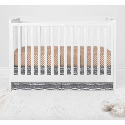 Bacati - Owls In The Woods Beige/Gray 10 Pc Crib Bedding Set With Long Rail Guard Cover 12 Bacati - Owls In The Woods Beige/Gray 10 Pc Crib Bedding Set With Long Rail Guard Cover - Image 10
