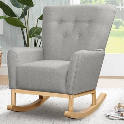 Delta Children Colby Rocking Chair - French Gray And Natural 3 Delta Children Colby Rocking Chair - French Gray And Natural