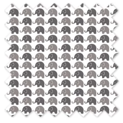 Bacati - Elephants White/Gray 6 Pc Crib Bedding Set With Long Rail Guard Cover -Baby Products GUEST 7b5a3b4d d0ff 4892 b7a0 0ef1ec26a318