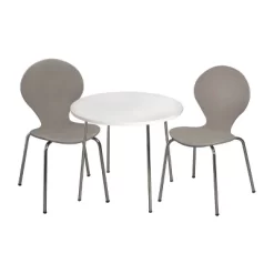 3pc Kids' Table And Chair Set With Chrome Legs - Gift Mark -Baby Products GUEST 7bac1a79 406c 48ce a257 d452d85770e3