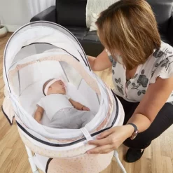 Dream On Me Karley Plus Portable Bassinet With Removable Canopy And Folding Legs -Baby Products GUEST 7d2e21d1 d86a 4309 b6c3 3c22f1c7c578