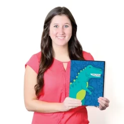 Big Dot Of Happiness Roar Dinosaur - Dino Mite T-Rex Nursery Wall Art And Kids Room Decorations - Gift Ideas - 7.5 X 10 Inches - Set Of 3 Prints -Baby Products GUEST 7e98e043 91ab 4b0c 971c 5f86f283ebee