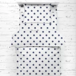 Bacati - Stars Navy Ikat Muslin 4 Pc Toddler Bedding Set -Baby Products GUEST 808d0e88 f38f 4bff a095 71171b382b54