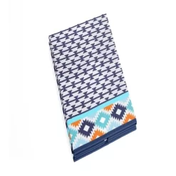 Bacati - Liam Kilim Aqua/Orange/Navy Collapsible Laundry Hamper -Baby Products GUEST 8161834c 934d 4d1b b5ca f4c9a2277501