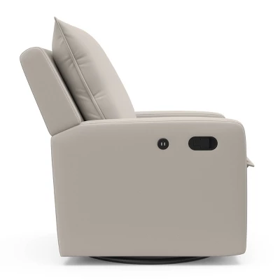 Storkcraft Timeless Side Lever Reclining Glider With USB Charging Port - Ivory 10 Storkcraft Timeless Side Lever Reclining Glider With USB Charging Port - Ivory - Image 8