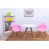 3pc Modern Kids' Table And Chair Set With Beech Legs Pink - Gift Mark -Baby Products GUEST 85209b2b 7500 4e67 987f cecf58ba485e