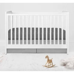 Bacati - Elephants White/Gray 10 Pc Crib Bedding Set With Long Rail Guard Cover 19 Bacati - Elephants White/Gray 10 Pc Crib Bedding Set With Long Rail Guard Cover -Baby Products GUEST 856180d5 c08d 459e b658 6727f44fec74