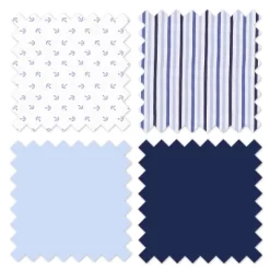 Bacati - Little Sailor Anchor Boat Blue Navy 3 Pc Crib Bedding Set -Baby Products GUEST 86a37e40 7a27 4ac5 941a f6ba69defd71