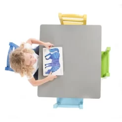 5pc Kids' Wood Table And Chair Set Green/Blue/Gray - Humble Crew -Baby Products GUEST 878622f0 c2c6 412c 8365 6413403a190d