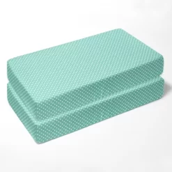 Bacati - Elephants Mint/Yellow/Gray 10 Pc Crib Bedding Set With 2 Crib Fitted Sheets -Baby Products GUEST 88020e06 0343 40fb a74d eab6a4c83460