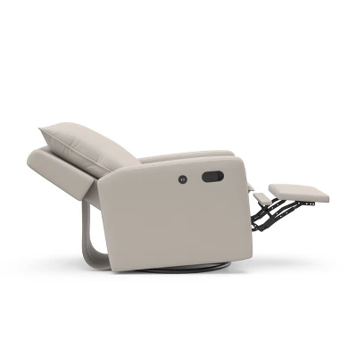 Storkcraft Timeless Side Lever Reclining Glider With USB Charging Port - Ivory 12 Storkcraft Timeless Side Lever Reclining Glider With USB Charging Port - Ivory - Image 10