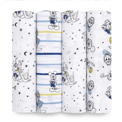 Aden By Aden + Anais Muslin Swaddle Blankets Disney - 4pk 7 Aden By Aden + Anais Muslin Swaddle Blankets Disney - 4pk - Image 5
