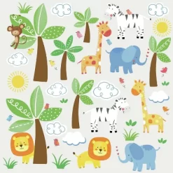 RoomMates Jungle Friends Peel And Stick Wall Decal -Baby Products GUEST 88a60429 b436 4a6b 80a6 999723e2a543