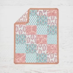 Bacati - Paisley Sophia Coral Aqua 10 Pc Crib Bedding Set With Long Rail Guard Cover -Baby Products GUEST 88c7f516 59a3 4f3b 8b21 a5681d88aed7