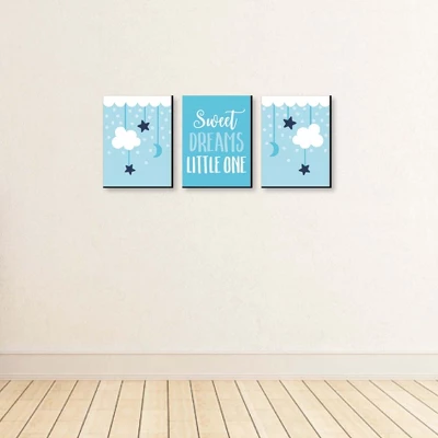 Big Dot Of Happiness Baby Boy - Blue Nursery Wall Art And Kids Room Decorations - Gift Ideas - 7.5 X 10 Inches - Set Of 3 Prints 4 Big Dot Of Happiness Baby Boy - Blue Nursery Wall Art And Kids Room Decorations - Gift Ideas - 7.5 X 10 Inches - Set Of 3 Prints - Image 2