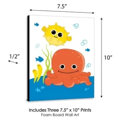 Big Dot Of Happiness Under The Sea Critters - Nursery Wall Art And Kids Room Decorations - Christmas Gift Ideas - 7.5 X 10 Inches - Set Of 3 Prints -Baby Products GUEST 8a651f76 05e9 4941 b405 2b6904eeb171