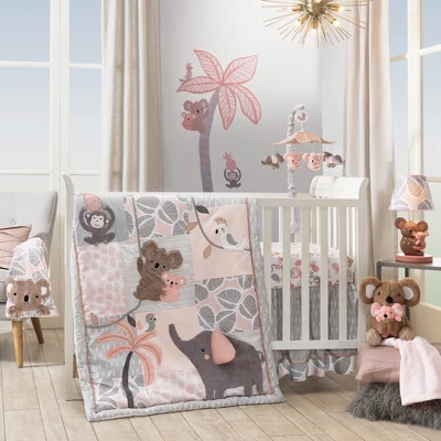 Lambs & Ivy Calypso Pink/Gray Koala & Elephant Musical Baby Crib Mobile 6 Lambs & Ivy Calypso Pink/Gray Koala & Elephant Musical Baby Crib Mobile - Image 4