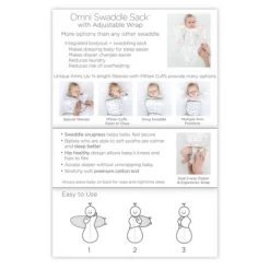 SwaddleDesigns Omni Swaddle Sack Swaddle Wrap - White - S - 0-3 Months -Baby Products GUEST 8e8822af ce98 4347 9eec 8568299a0f8b